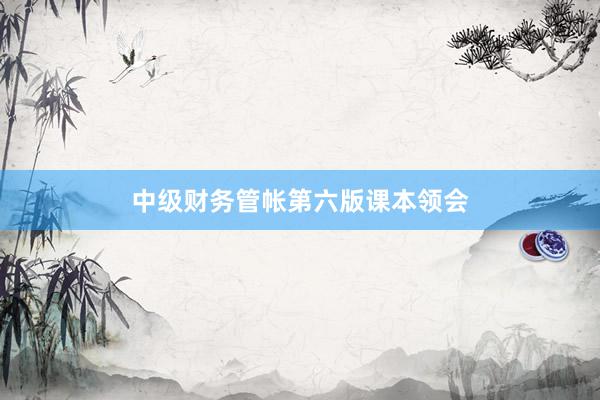 中级财务管帐第六版课本领会